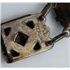 Image 4 : VINTAGE STERLING EMRALD GREEN STONE PANEL