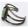 Image 2 : SOUTHWESTERN SPLIT SHANK CUFF WITH TURQUOISE
