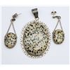 Image 1 : SET! SOUTHWESTERN STERLING DALMATION JASPER