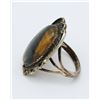 Image 2 : STERLING SPLIT SHANK TIGER EYE RING