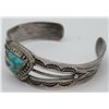 Image 2 : SOUTHWESTERN SPLIT SHANK CUFF WITH TURQUOISE