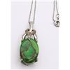 Image 1 : STERLING PENDANT WITH MOHAVE GREEN COPPER