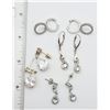 Image 2 : 5-PAIRS OF STERLING PIERCED EARRINGS