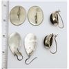 Image 2 : 3-VINTAGE PAIRS OF STERLING PIERCED EARRINGS