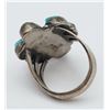 Image 2 : SOUTHWESTERN SPLIT SHANK RING WITH TURQUOISE
