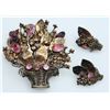 Image 1 : SET!HOBE 1/20 14K ON STERLING FLOWER BASKET
