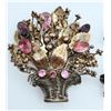 Image 3 : SET!HOBE 1/20 14K ON STERLING FLOWER BASKET