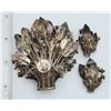 Image 4 : SET!HOBE 1/20 14K ON STERLING FLOWER BASKET