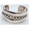 Image 1 : STERLING CUFF WITH BRAIDED DESIEGN