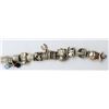 Image 2 : 7 INCH STERLING CHARM BRACELET WITH ALE
