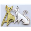 Image 1 : TA-109 MEXICO STERLING SIAMESE CAT BROOCH