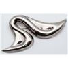 Image 1 : UNIQUE STERLING HOLLOW BROOCH
