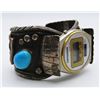 Image 2 : CHUNKY! NAVAJO STERLING WATCH CUFF WITH