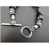 Image 2 : 7 INCH MODERN STERLING BEADED BRACELET WITH