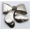 Image 1 : MKV MARKED STERLING MARCASITE BOW BROOCH