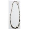 Image 2 : 15" STERLING BEADED NECKLACE for REPAIR