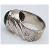 Image 2 : GREEN JADE MENS RING SIZE 11