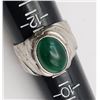 Image 4 : GREEN JADE MENS RING SIZE 11