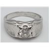 Image 1 : VINTAGE LIND STERLING MENS RING CLEAR STONE