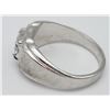 Image 2 : VINTAGE LIND STERLING MENS RING CLEAR STONE