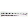 Image 2 : (2) STERLING TENNIS BRACELETS with PURPLE