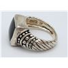 Image 2 : "NF" STAMPED BLACK ONYX STERLING RING
