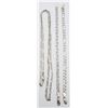 Image 1 : 26" NECKLACE & (2) 8" BRACELETS 925 LOT
