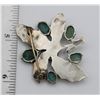 Image 2 : STERLING / TOURQUISE PIN