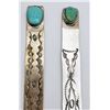 Image 2 : (2) STERLING BOOKMARKS with TOURQUISE
