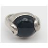 Image 1 : BLACK ONYX STERLING RING SIZE 7