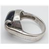 Image 2 : BLACK ONYX STERLING RING SIZE 7