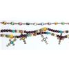 Image 1 : (2) 925 BRACELETS (1) DOUBLE STRAND w/CROSSES