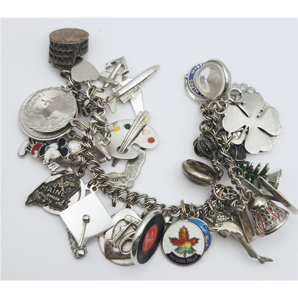 LOADED CHARM BRACELET STERLING