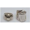 Image 1 : (2) STERLING UNIQUE RINGS