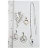 Image 2 : STERLING NECKLACE with (5) PENDANTS