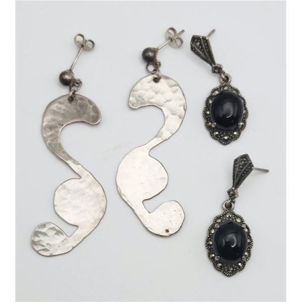 (2) STERLING PIERCED EARRING SETS