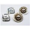 Image 1 : 2-PAIRS OF STERLING PIERCED EARRINGS