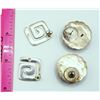 Image 2 : 2-PAIRS OF STERLING PIERCED EARRINGS
