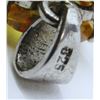 Image 3 : STERLING FLOWER PENDANT WITH YELLOW STONES