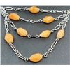 Image 3 : MULTI STRANDED STERLING NECKLACE WITH PEACH