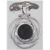 Image 2 : LARGE CIRCULAR STERLING PENDANT WITH ABILONE
