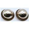 Image 1 : MEXICO TH-18 STERLING BUTTON EARRINGS