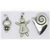 Image 1 : 3-STERLING PENDANTS: (1)CHILD (1)WITH