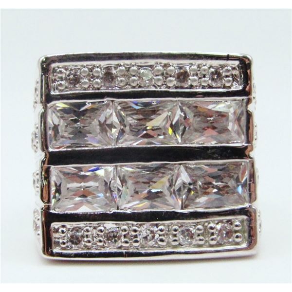 MASSIVE STERLING FASHION BLING RING
