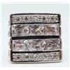 Image 1 : MASSIVE STERLING FASHION BLING RING