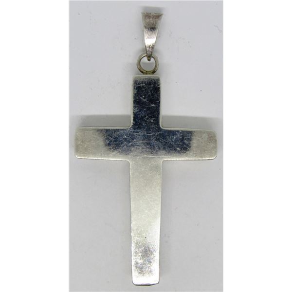 MEXICO STERLING CROSS PENDANT
