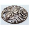 Image 1 : VINTAGE OVAL SHAPED BROOCH WITH CUT-OUT