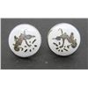 Image 1 : VINTAGE PAIR OF TWIST BACK SIAM EARRINGS