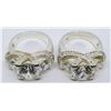Image 2 : 2-STERLNG FASHION BLING RINGS WITH