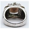 Image 3 : SMOKEY QUARTZ FACETED STERLING RING